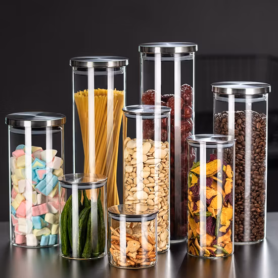 피클 항아리, 꿀 항아리, 식품 용기 목적을 위한 뚜껑이 있는 도매 빈 투명 사각형 꿀 유리 항아리 Frascos De Vidrio 유리 항아리