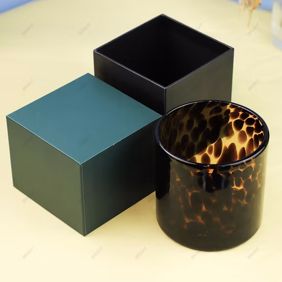 도매 6oz 8oz 315ml 라운드 유리 캔들 컵 유리 캔들 병 유리 캔들 컨테이너 유리 Canlde 항아리 캔들 만들기위한 대나무 뚜껑 씰링